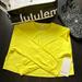 Lululemon Athletica Tops | Lululemon Muscle Love Long Sleeve Crop Top In Electric Lemon Sz 6 Nwt | Color: Yellow | Size: 6