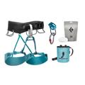 Black Diamond Momentum Climbing Harness Package - Women's Aqua Verde Medium