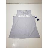 Adidas Tops | Adidas Womens Tank Top Sleeveless Round Neck Racerback Athletic Blue Size L Nwt | Color: Blue | Size: L