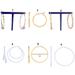 Nine West Jewelry | Nine West Hoop Earrings | Color: Gold/Silver | Size: Various