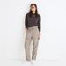 Madewell Pants & Jumpsuits | Euc Madewell Brown Burgundy Pink Plaid High Waisted Paperbag Waist Pants Size 00 | Color: Brown | Size: 00