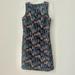 Nine West Dresses | Nine West Printed Sleeveless Shift Dress With Cutout Women's Size 2 | Color: Black/Blue | Size: 2