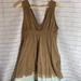 Anthropologie Dresses | Anthropologie Gypsy 05 V-Neck Ombre Hem Dress Sz L | Color: Blue/Tan | Size: L