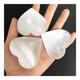 BIANMTSW Home Collections Crystal Natural White Plaster Loving Heart Ore Plaster Stone Home Decoration Suitable for Home Office Decoration (Size : 1pcs)