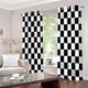 AOKLEY 3D Blackout Curtains Eyelet Curtains Black And White Abstract Curtains Room Darkening Thermal Insulated Curtain Children Curtains for Bedroom Living Room 2 Panels size:280cm(W) x245cm(H)