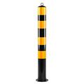 Parking Guardrails Parking Posts For Driveways, Parking barrier Car Parking Prevention Bollard Posts with Reflective Tape 114mm Wide Parking Barrier Concret Traffic Cones for Parking Lot,Construction