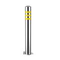 EYKKLSSW Parking Guardrails Barrier Post 1pc Removable Bollard Driveway Guard Saver Blocker Silver Parking Security Barrier Post for Parking Areas Hotel Parking Security Barrier Post