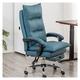 UYTTLHK Reclining Office Chair Home High Back Office Chair,Reclining Leather Computer Chair with Armrest,Ergonomic for Lumbar Support,Adjustable Executive Leather Chair with Footrest (Color : Blue)