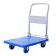 Platform Truck Foldable Platform Truck Plastic Deck Push Cart Metal Handle Hand Trolley for Moving Transport Silent Wheels Fit Outdoor and Indoor Push Hand Cart (Size : M)