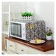 JESLEI Decorative cover of microwave oven, CoverKitchen Microwave Cover Microwave Oven Hood Oil Dust Cover with Storage Bag Kitchen Accessories Home Decoration/I (Color : G) (Color : I)