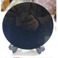 QAOUBJFV Home Goods 15cm Natural Black Obsidian Plate Fengshui Scrying Mirror Black Obsidian Stone Circle DiskCrystal Stones