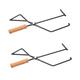 POPETPOP 2pcs Barbecue Charcoal Clip Fire Tongs Log Stainless Steel Barbeque Clamp Grill Charcoal Fireplace Tools Spring Loaded Scissors Fire Tongs for Fire Pit Outdoor Fire Clip Wood