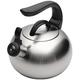 Stovetop Teapot Stainless Steel Whistling Kettle 2.6L Stove Top Whistling Tea Kettle Teakettle Teapot with Ergonomic Handle Hot Water Kettle (One Color 2.6L)