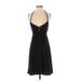 American Eagle Outfitters Casual Dress - Slip dress: Black Solid Dresses - Women's Size Small