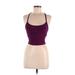 Beyond Yoga Active Tank Top: Burgundy Activewear - Women's Size X-Small