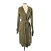 Forever 21 Casual Dress - Wrap: Green Dresses - Women's Size Medium