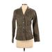 Liz Claiborne Jacket: Brown Jackets & Outerwear - Women's Size P Petite