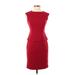 Brooks Brothers Casual Dress - Sheath: Burgundy Dresses - New - Women's Size 0 Petite