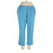 Lands' End Casual Pants - High Rise: Blue Bottoms - Women's Size 1X