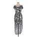 Guess Casual Dress - High/Low: Silver Zebra Print Dresses - Women's Size X-Large