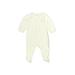 Just One You Made by Carter's Long Sleeve Onesie: Ivory Jacquard Bottoms - Size 6 Month