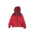 Columbia Windbreaker Jacket: Red Solid Jackets & Outerwear - Kids Boy's Size 8