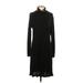 Benjamin Jay Casual Dress - Sweater Dress Turtleneck Long sleeves: Black Dresses - Women's Size Small