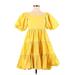 OAK + FORT Casual Dress: Yellow Dresses - New - Women's Size X-Small