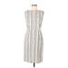 Apt. 9 Casual Dress - Sheath: Ivory Stripes Dresses - Women's Size 10