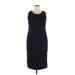 Ultra Dress Casual Dress - Midi: Black Polka Dots Dresses - Women's Size 18