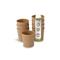 BIOZOYG 250 Stück Riffelbecher 100 ml / 4 oz Espresso Pappbecher, ungebleicht braun, Einwegbecher, Nachhaltig, Biologisch Abbaubar, Einwegbecher