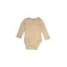 H&M Long Sleeve Onesie: Tan Solid Bottoms - Size 9 Month