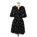 Brixon Ivy Casual Dress - Wrap: Black Jacquard Dresses - Women's Size Medium