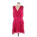 Express Casual Dress - Wrap: Pink Dresses - Women's Size Large