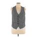 Torrid Tuxedo Vest: Gray Jackets & Outerwear - Women's Size 1X Plus