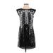 Rodarte for Target Cocktail Dress - Shift: Black Acid Wash Print Dresses - Women's Size Small