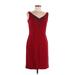 Casual Corner Casual Dress - Sheath: Burgundy Dresses - Women's Size 4