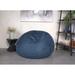 Stylish High-Density Foam Bean Bag Chair with Removable Microsuede Cover, Childproof Zipper, Ideal for Lounge and Reading