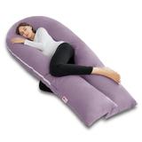 U Shaped Pregnancy Pillows for Sleeping, 65" Maternity Pillow for Full Body Support,Cooling Pregnancy Pillow with Jersey Cover