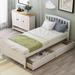 Twin Platform Storage Bed Wood Bed Frame