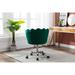 Velvet Home Office Chair Adjustable Swivel Shell Desk Chair for Living Room Cute Vanity Chair Accent Chair for Living Room