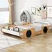 Full Size Racing Car Bed with Lifelike Door Design and Storage - Playful Magazine Holder