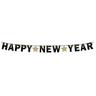 `Happy Year` Girlande Silvester gold