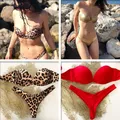 Bikini femme léopard rembourré soutien-gorge Bandage ensemble deux pièces nouvelle collection