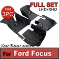 Tapis de sol de voiture pour Ford Focus MK3 MK3.5 III 2012 ~ 2019 2015 2016 2017 tapis de