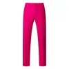 Herren Hose mit mittlerer Taille, Reine Farbe, Elegant, Büro, männliche Mode, Arbeit, Grün, Rosa, Gelb, Große Größe, M-5XL, 6XL