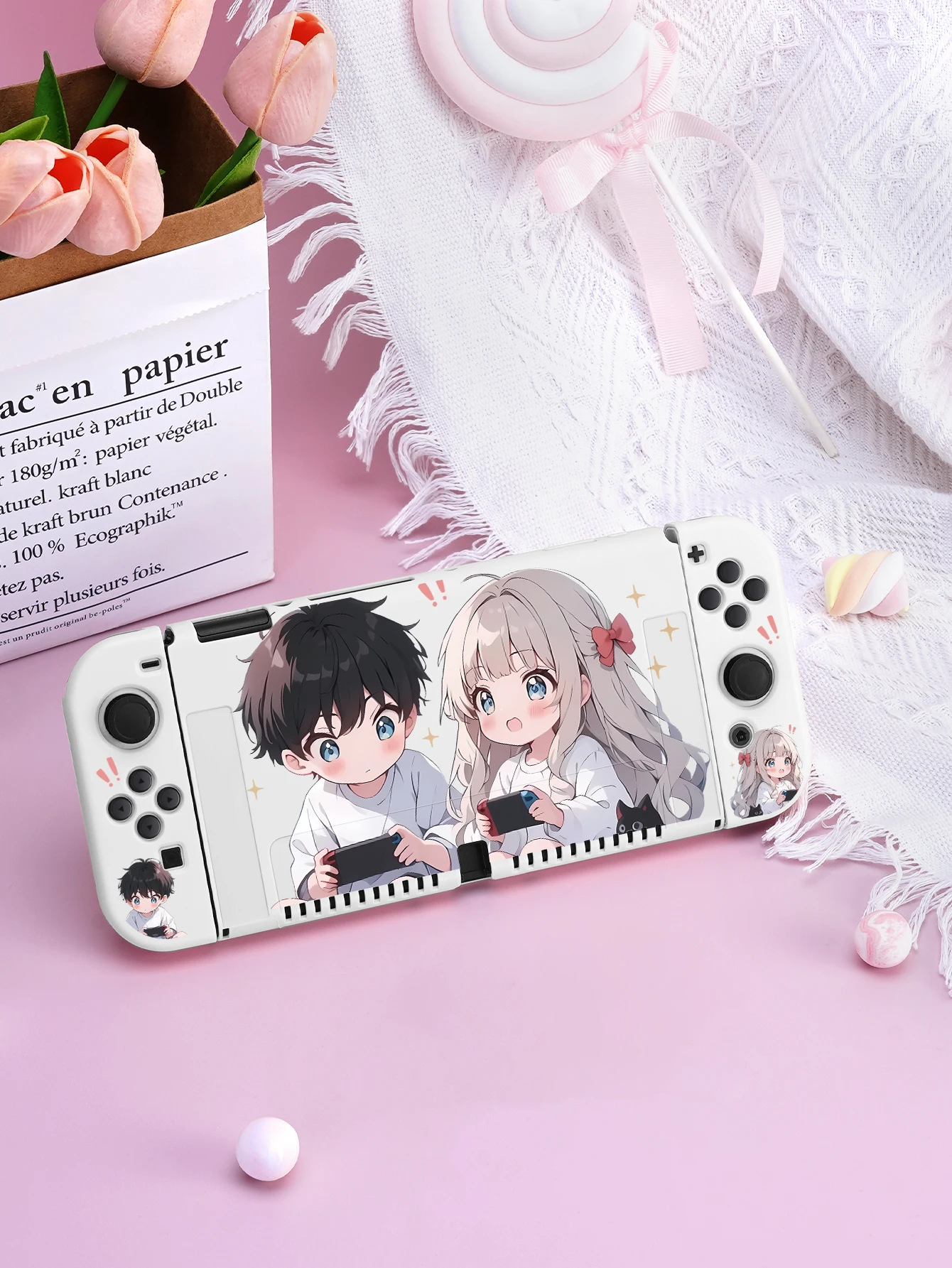 Animationsschutzhülle für Switch, kann im Dock installiert werden, ohne die Schutzhülle zu entfernen Image