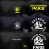 Uomo New Sapeurs pomponiers Paris France pompiere vigili del fuoco vigili del fuoco T-shirt estate