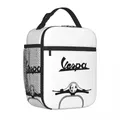 Vespa Piaggio Lunch Bag für Unisex Scooter Mopeds Lunchbox Picknick tragbare Reiß verschluss Thermal