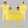 Tenue de cosplay de canard et de poussin pour enfants costume d'animal pour filles et garçons